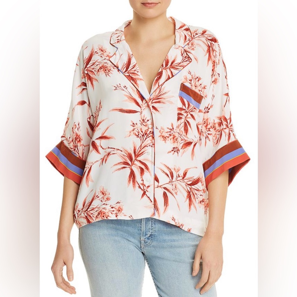 Joie Bayley Floral Print Women's Top, Size L